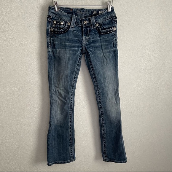 Miss Me women’s jeans Bootcut Embroidered bling size 25 western rodeo Y2K - Picture 1 of 13